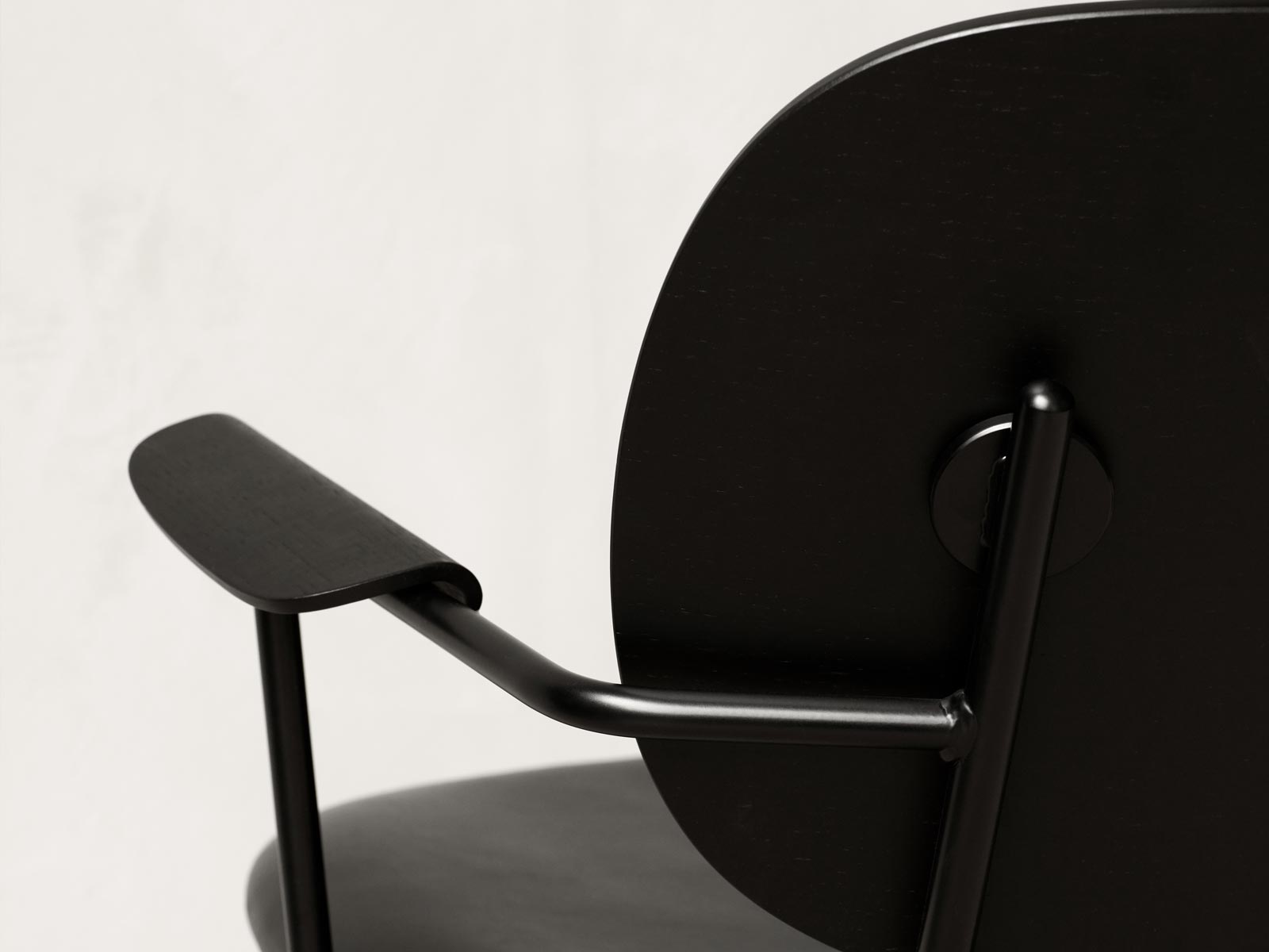 Audo Copenhagen Co Lounge Chair Seat Upholstered Black Structure
