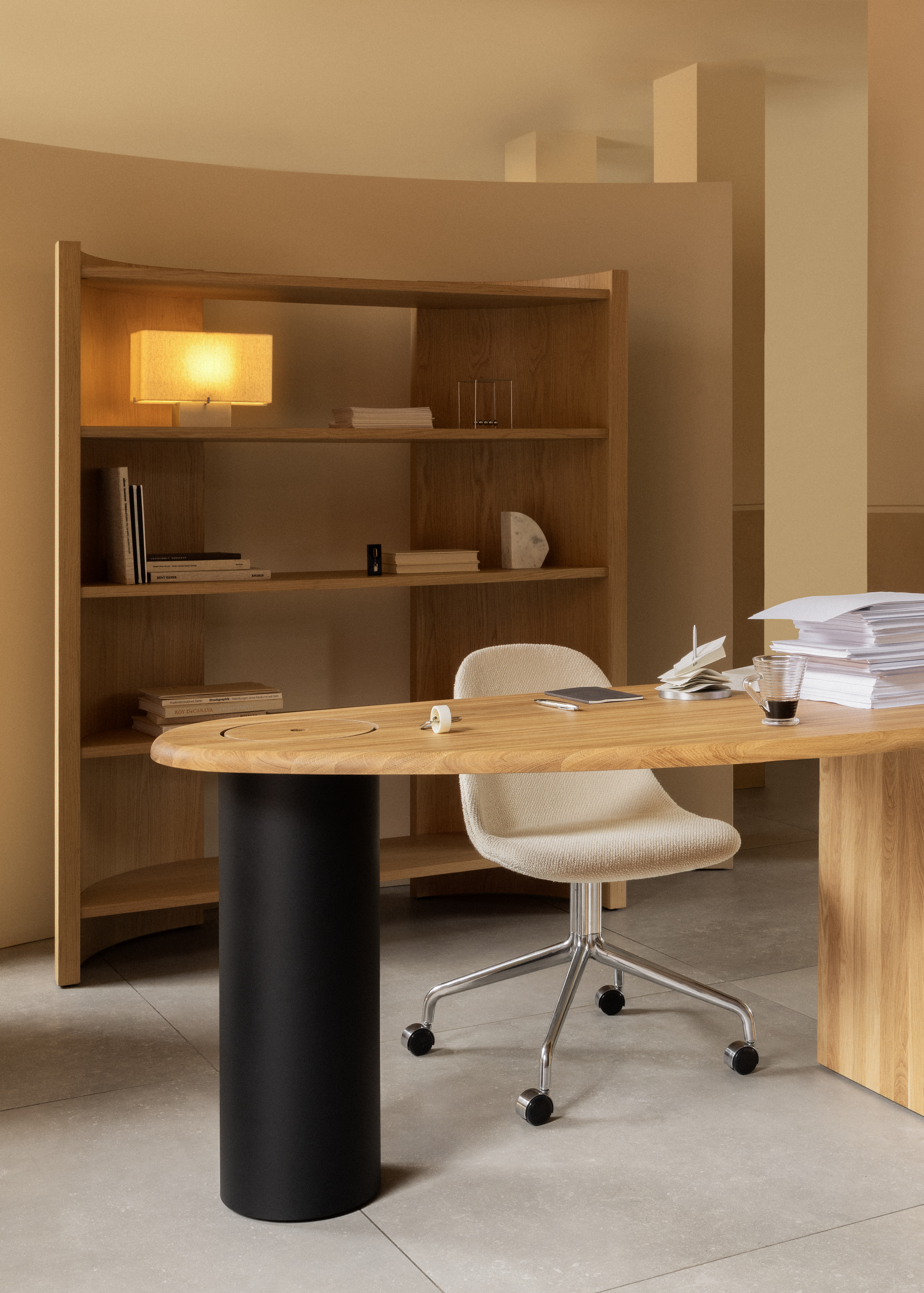Audo Copenhagen Crescent Bookshelf H 173 Cm
