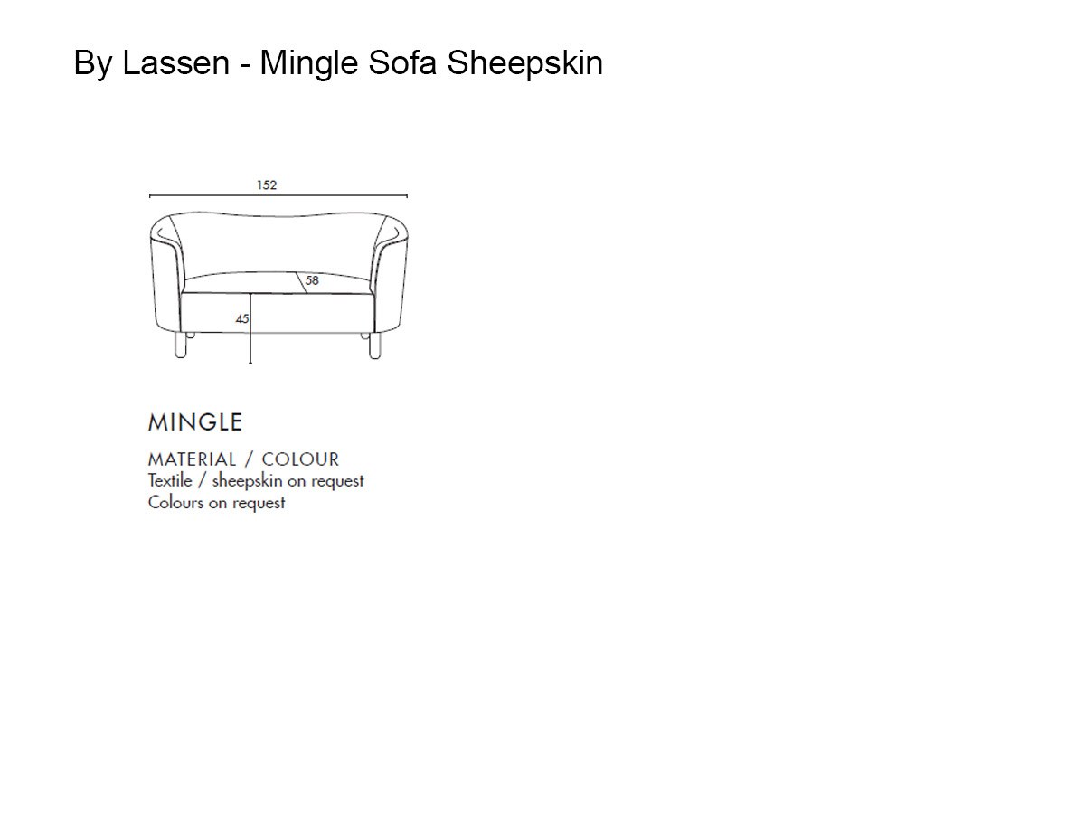 Audo Copenhagen Mingle Sofa Sheepskin