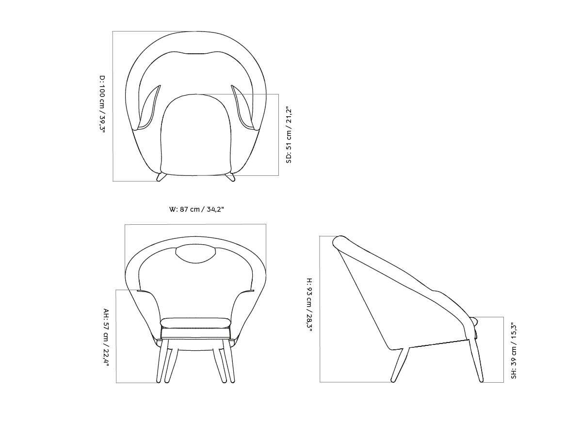 Audo Copenhagen Oda Lounge Chair