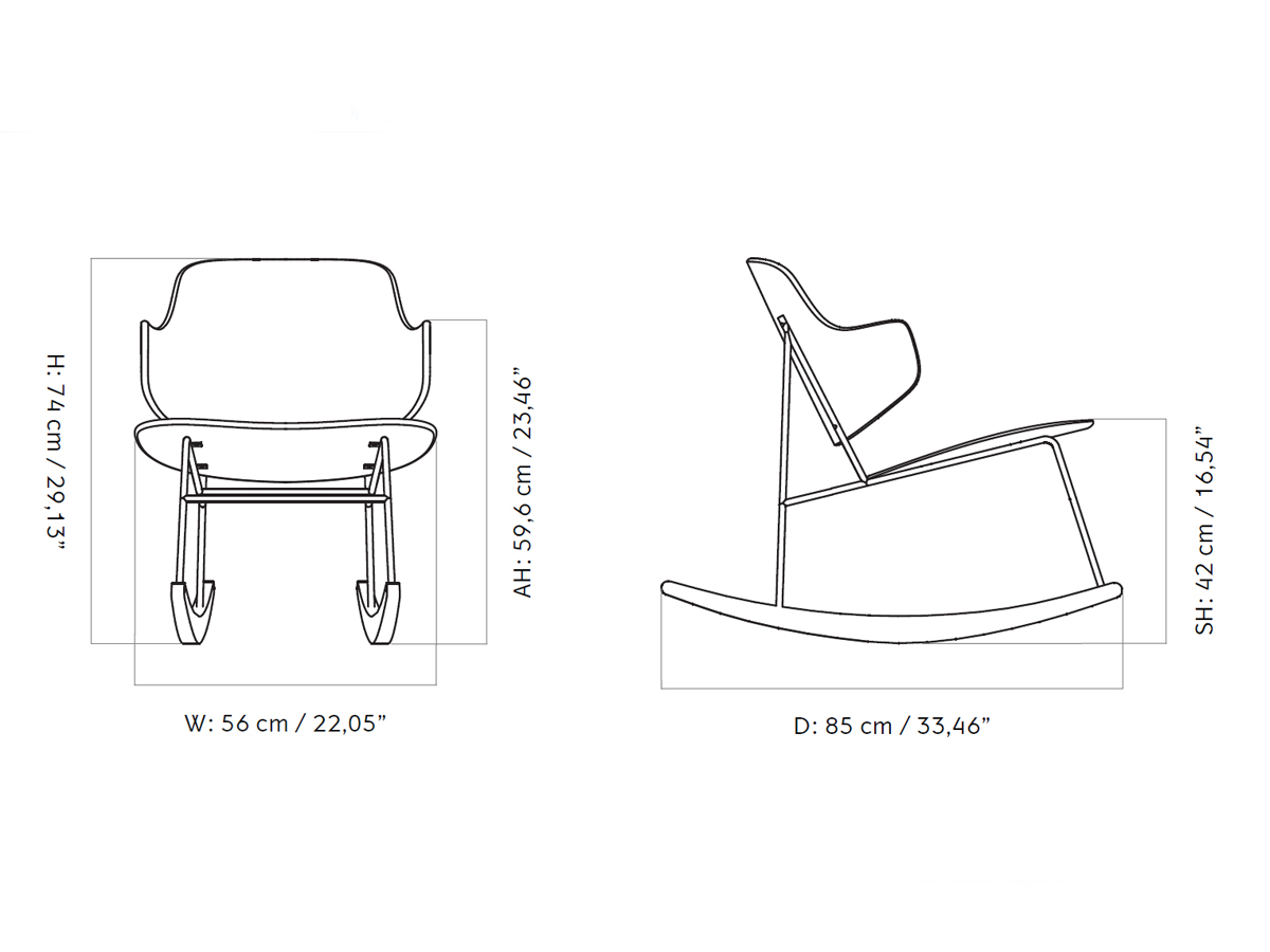Audo Copenhagen The Penguin Rocking Armchair