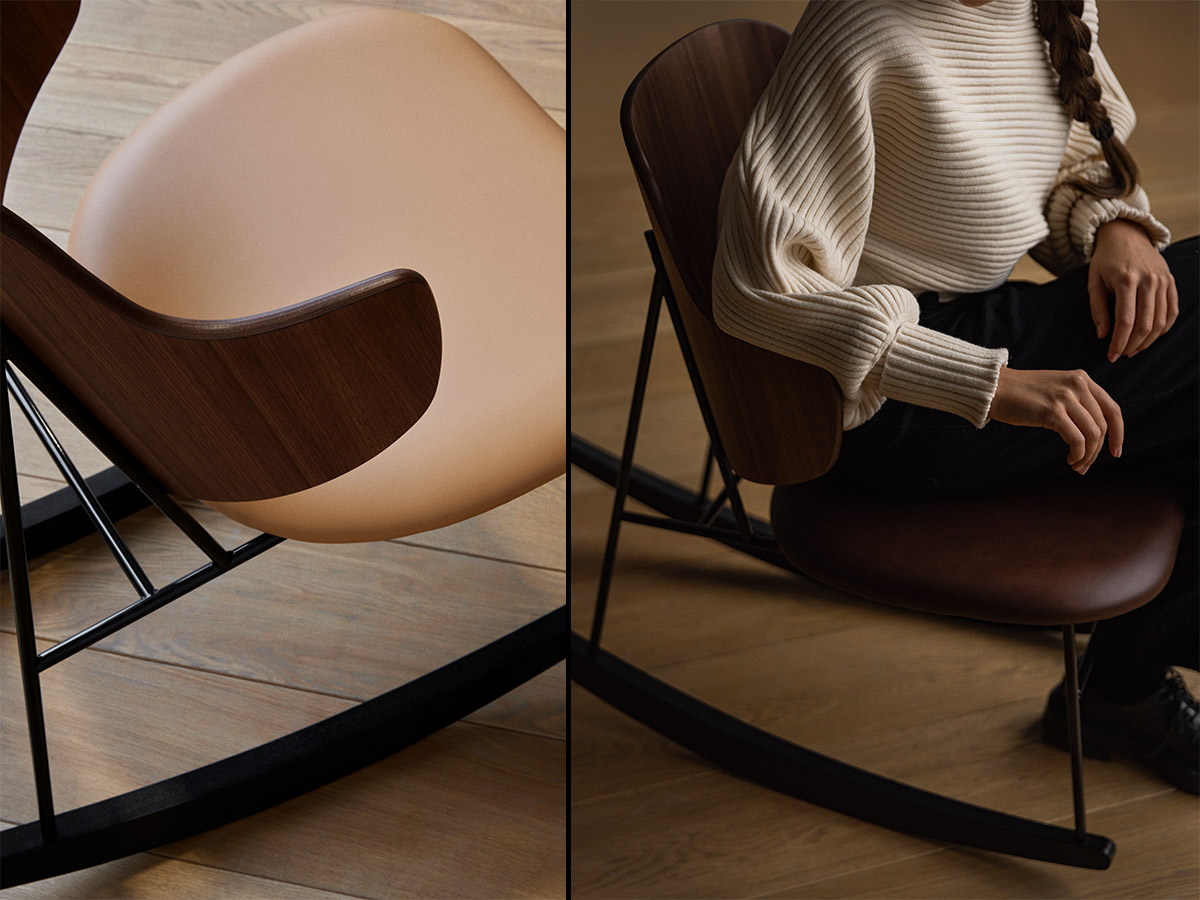 Audo Copenhagen The Penguin Rocking Armchair Upholstered