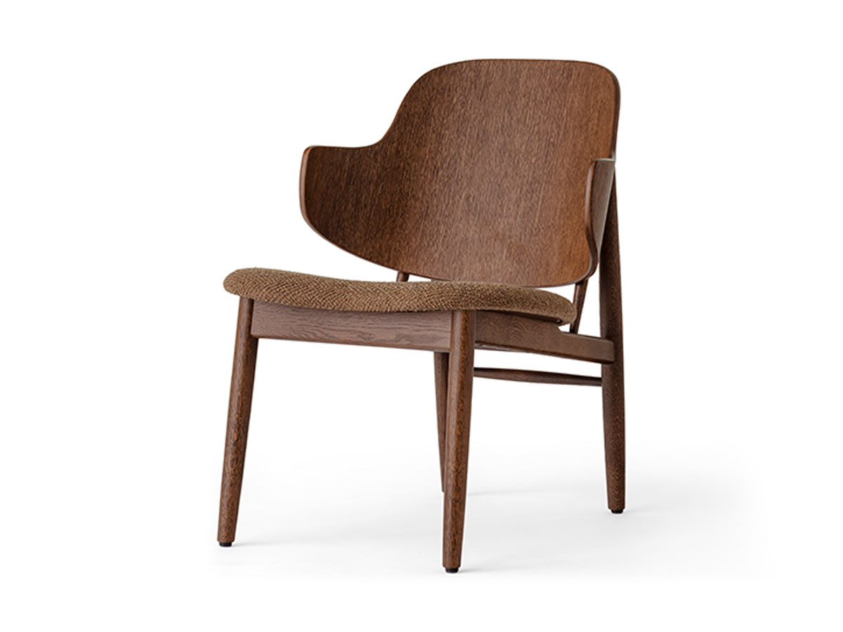 Audo Copenhagen The Penguin Wooden Lounge Chair Upholstered