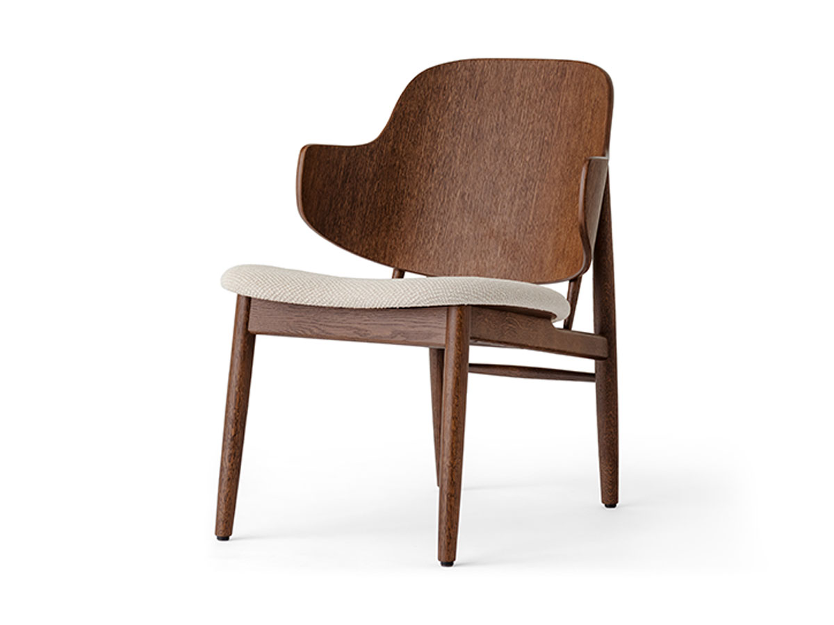 Audo Copenhagen The Penguin Wooden Lounge Chair Upholstered
