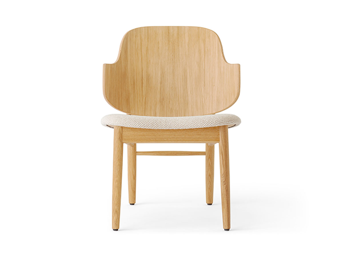 Audo Copenhagen The Penguin Wooden Lounge Chair Upholstered