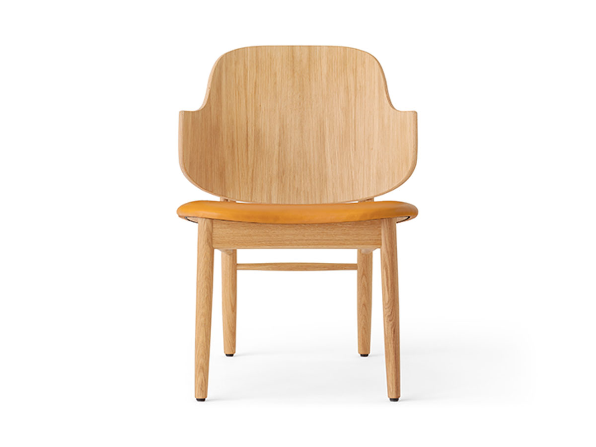 Audo Copenhagen The Penguin Wooden Lounge Chair Upholstered