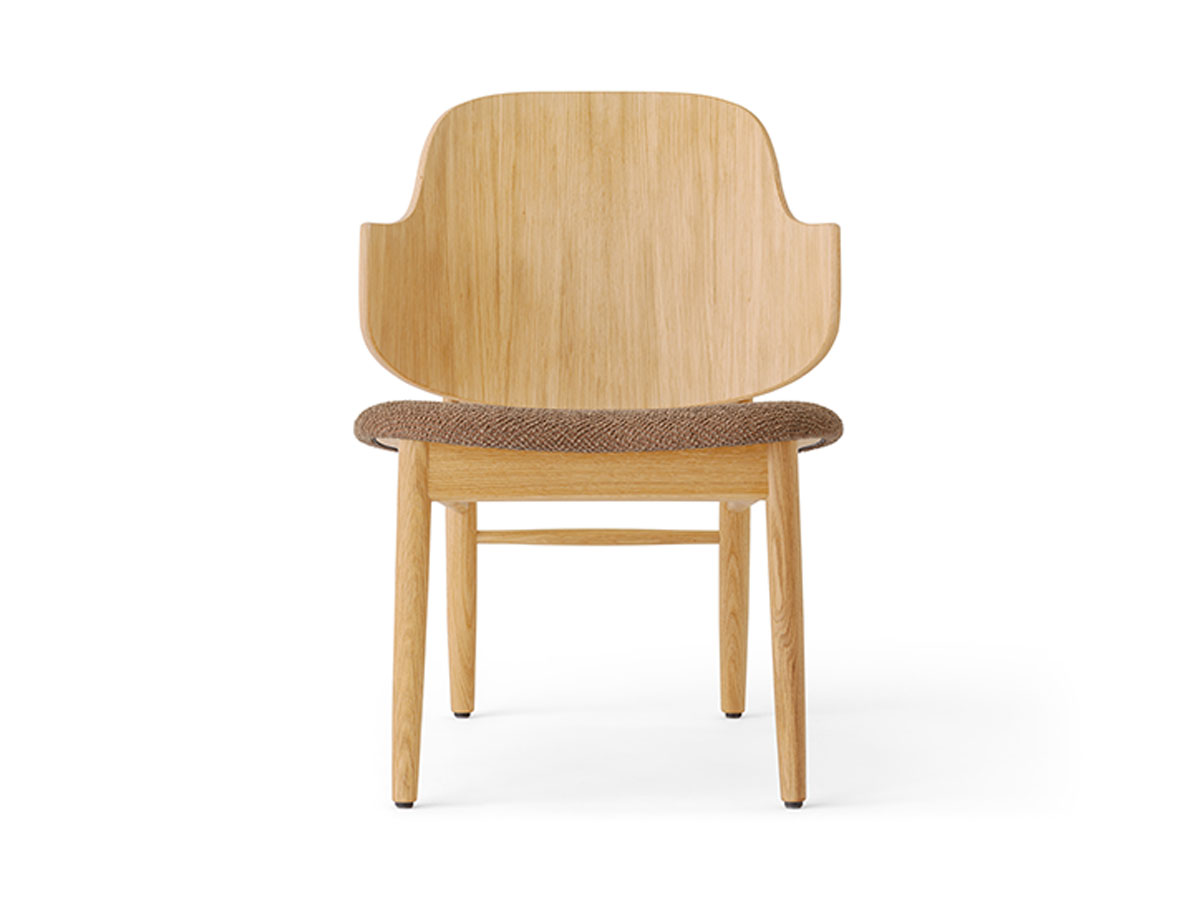 Audo Copenhagen The Penguin Wooden Lounge Chair Upholstered