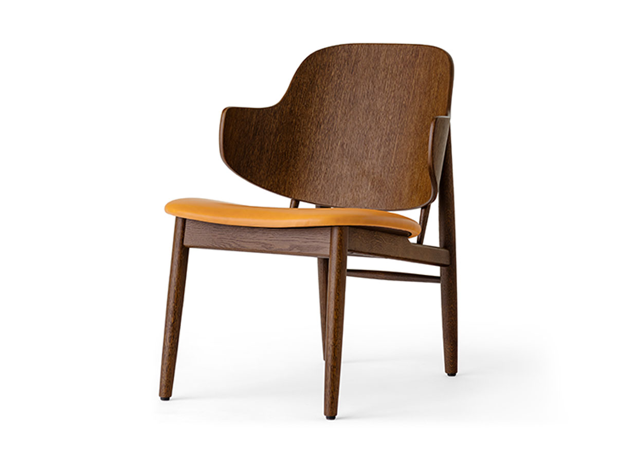 Audo Copenhagen The Penguin Wooden Lounge Chair Upholstered