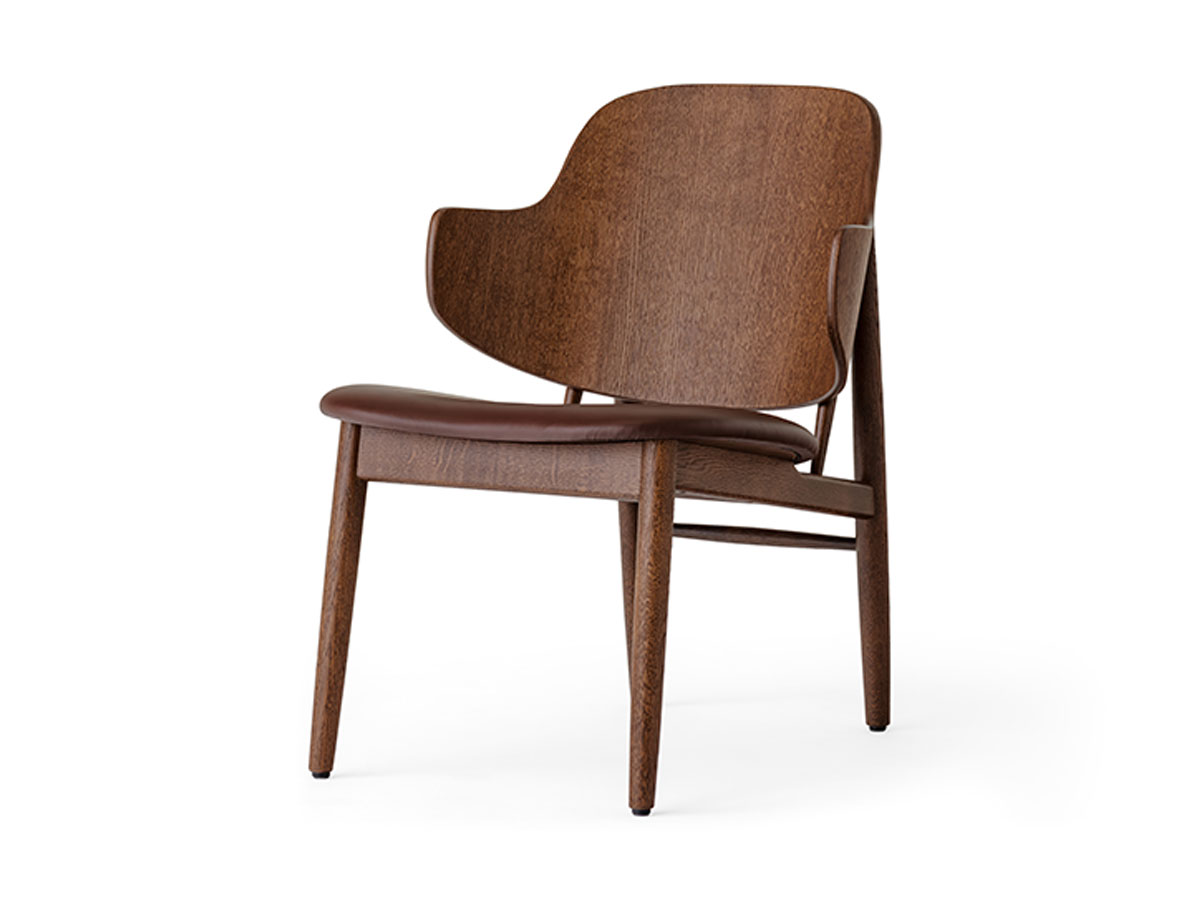 Audo Copenhagen The Penguin Wooden Lounge Chair Upholstered