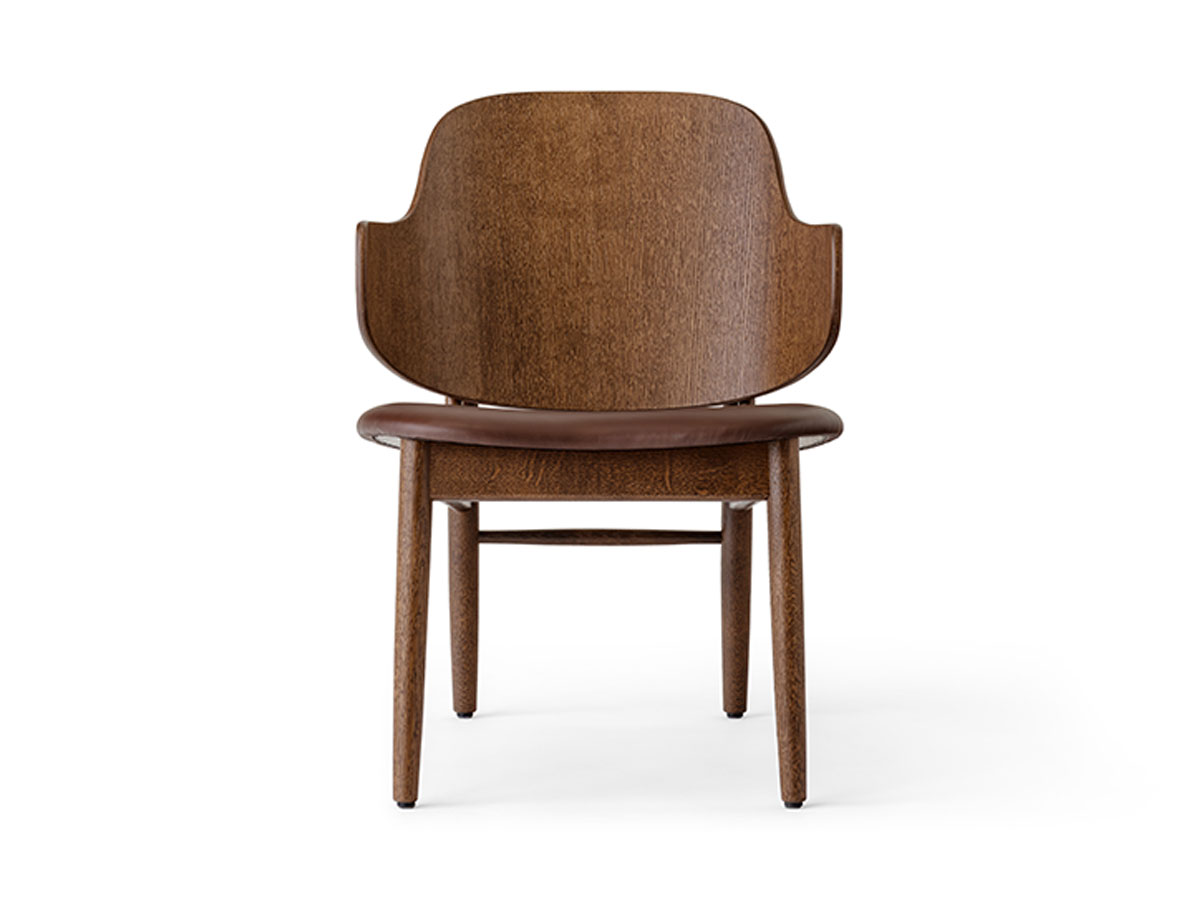 Audo Copenhagen The Penguin Wooden Lounge Chair Upholstered