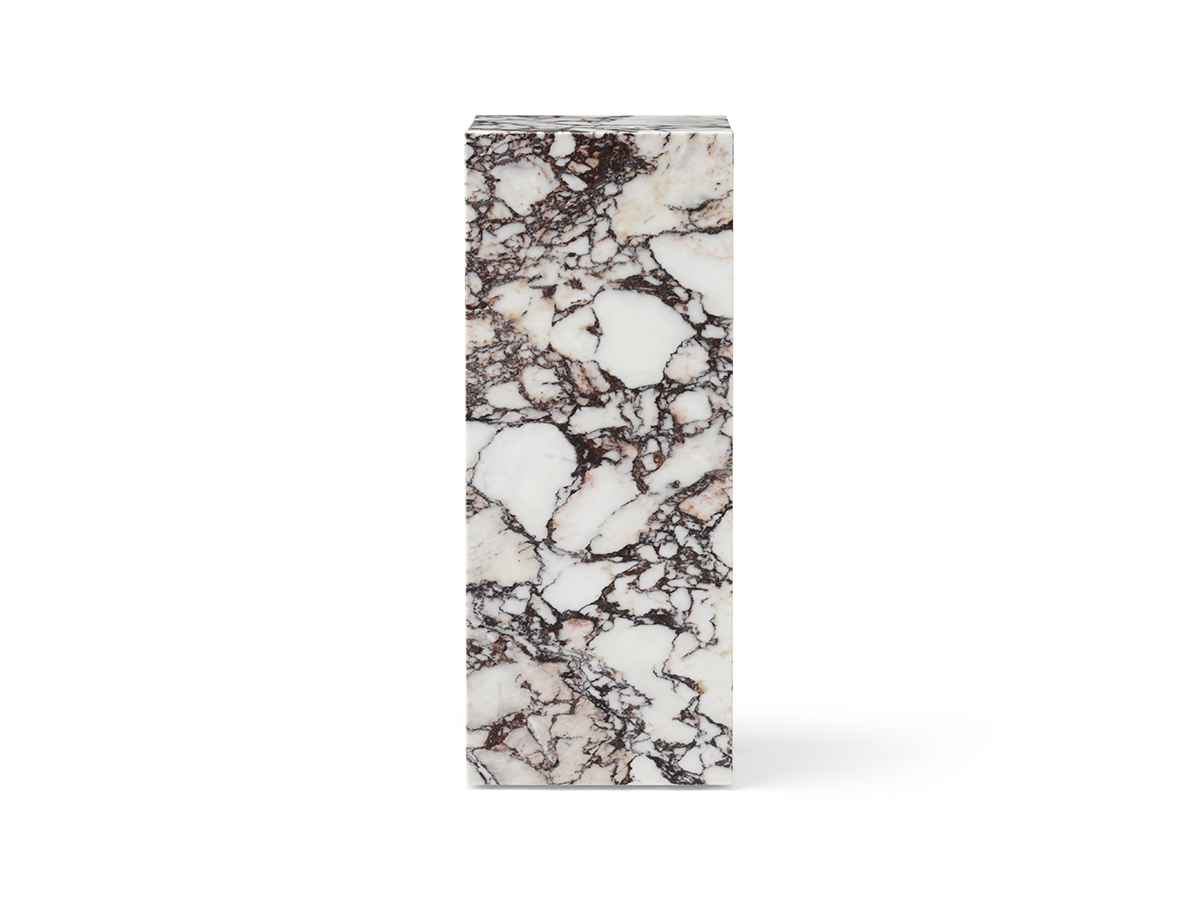 Audo Copenhagen Plinth Pedestal Calacatta Viola Marble