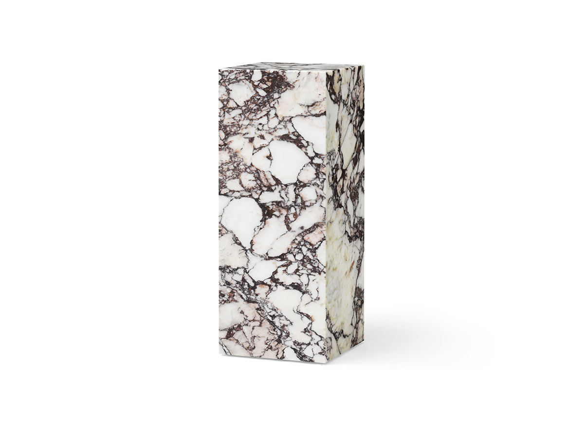 Audo Copenhagen Plinth Pedestal Calacatta Viola Marble