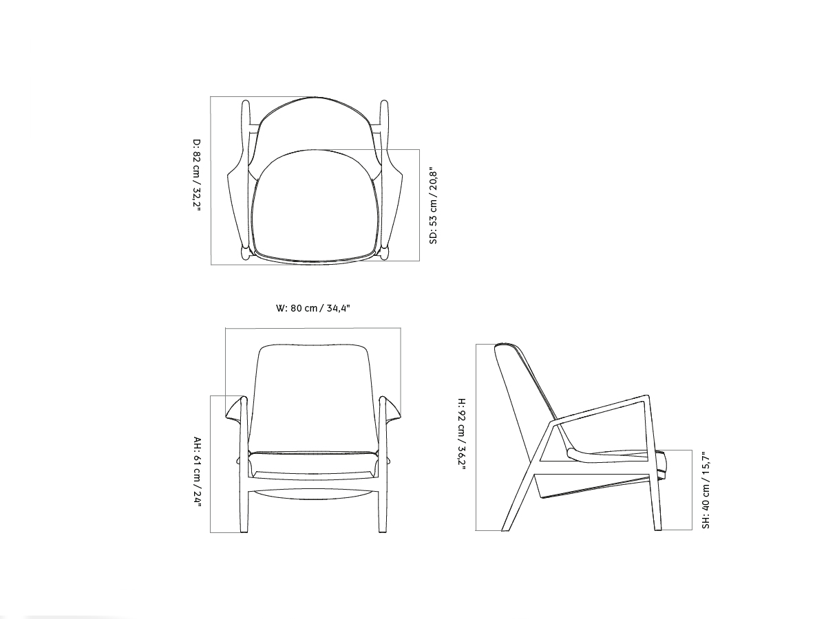 Audo Copenhagen The Seal Lounge Chair High Back
