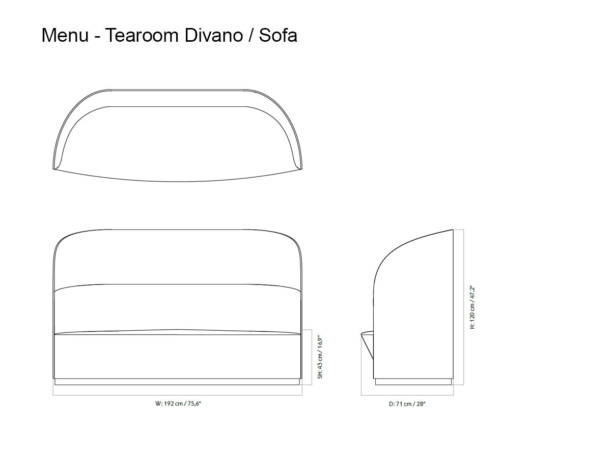 Audo Copenhagen Tearoom Sofa High Back
