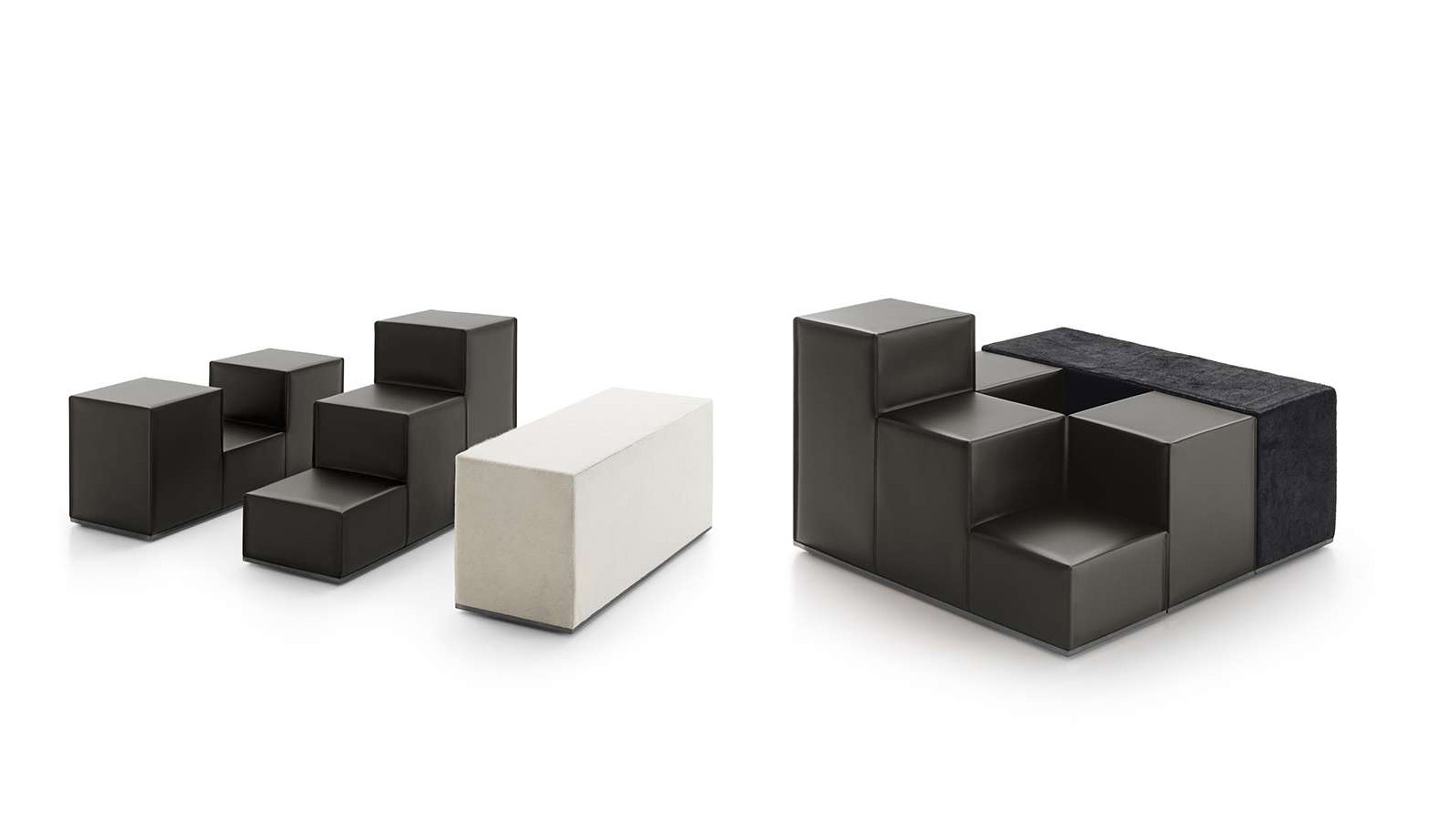 B B Italia Gli Scacchi Modular Pouf Collection