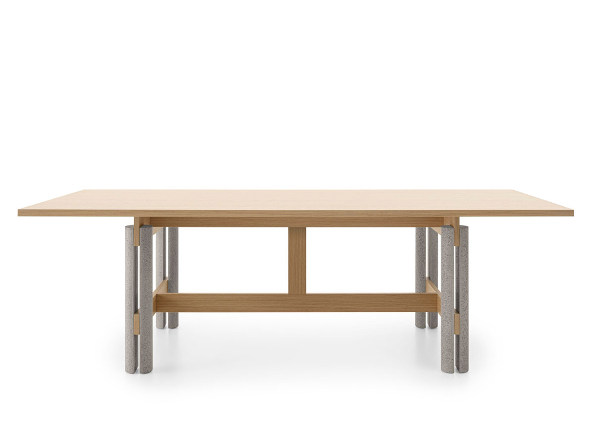 B B Italia Abaco Table Wooded Top