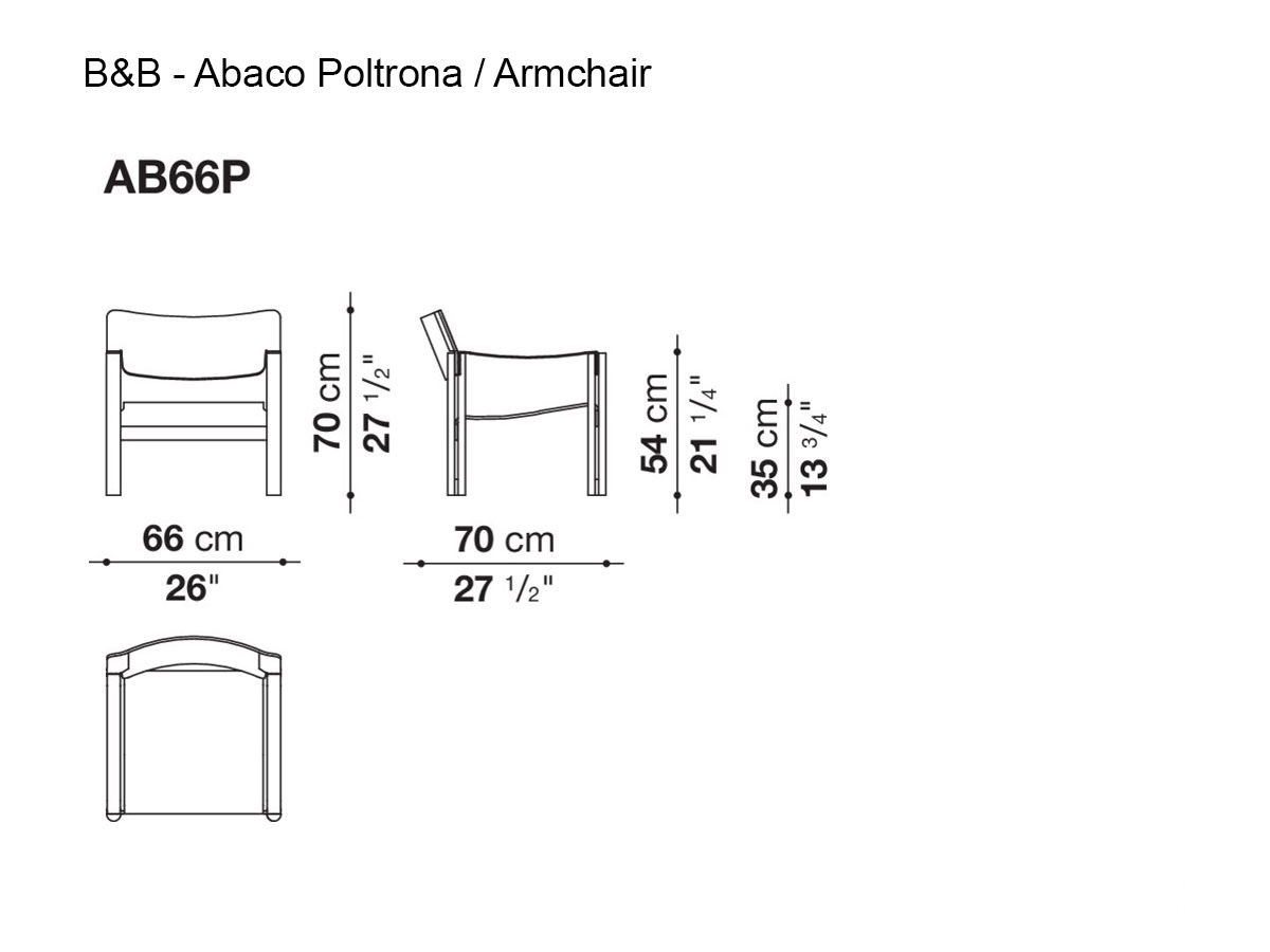 B B Italia Abaco Armchair