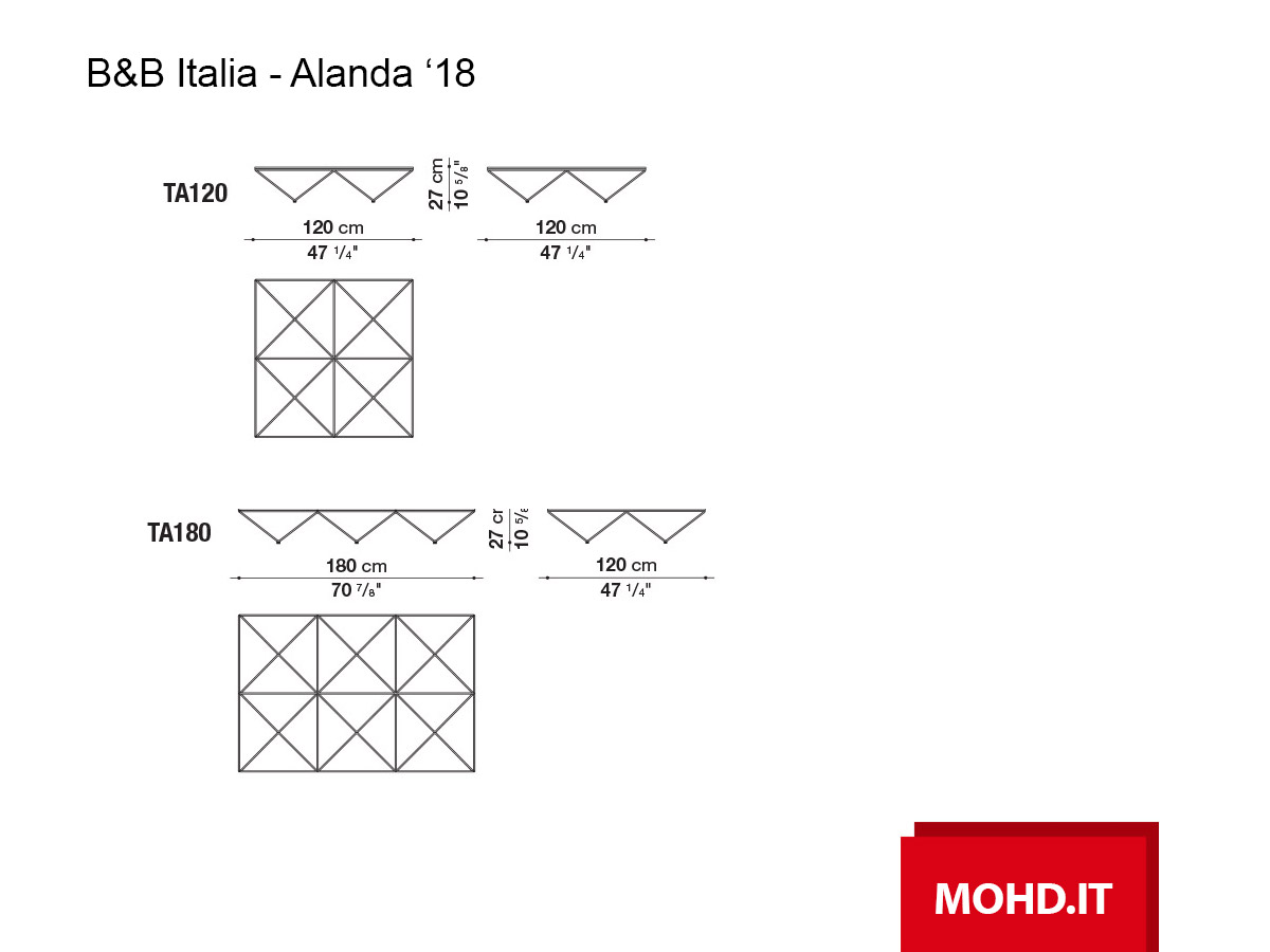 B B Italia Alanda 18 Coffee Table