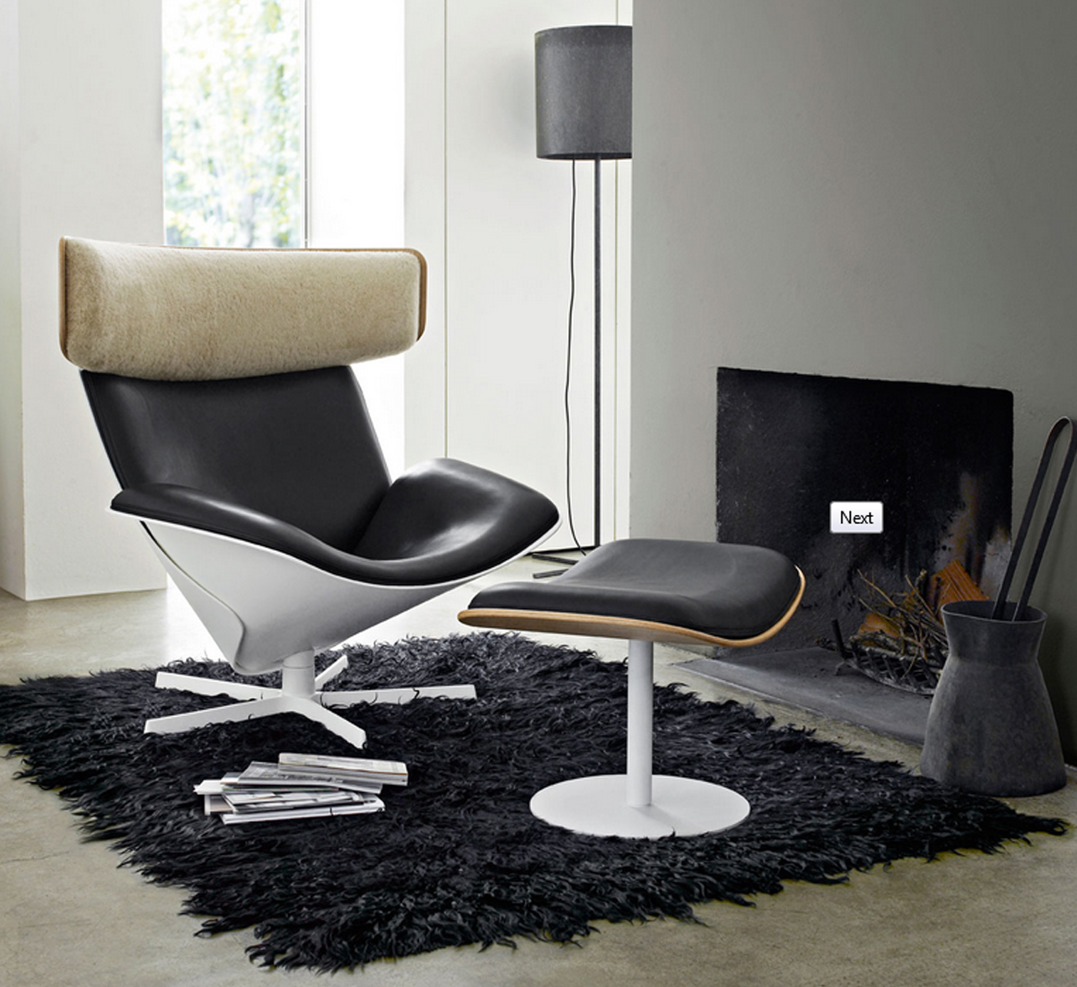 B B Italia Almora Pouf