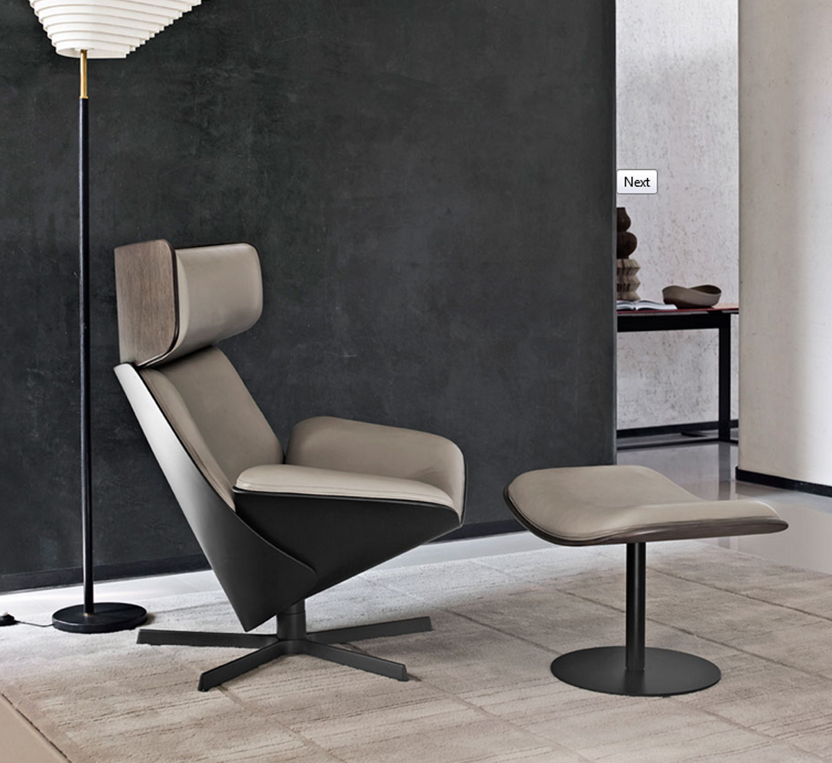 B B Italia Almora Pouf