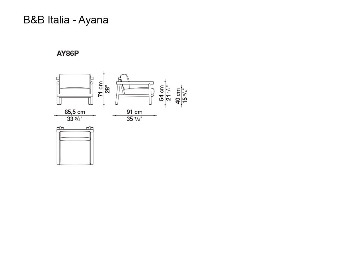 B B Italia Ayana Outdoor Armchair