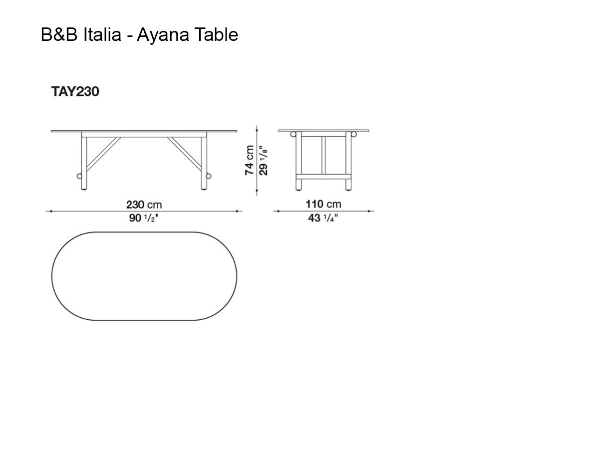 B B Italia Ayana Outdoor Table