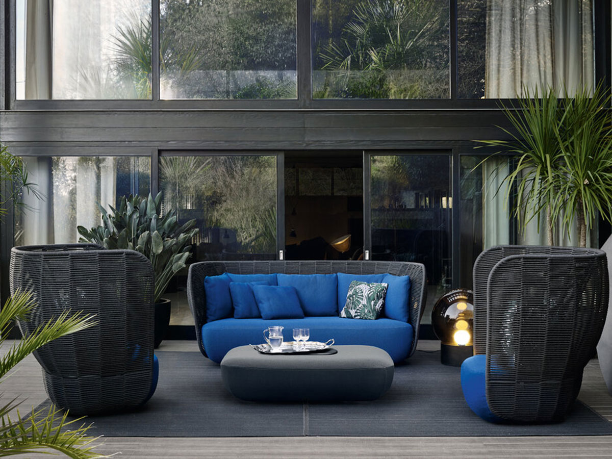 B B Italia Bay Outdoor Armchair