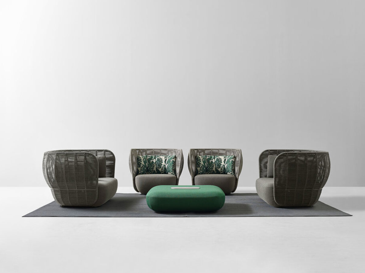B B Italia Bay Outdoor Armchair