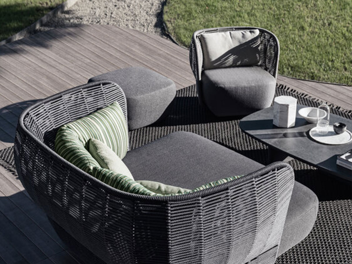 B B Italia Bay Outdoor Armchair
