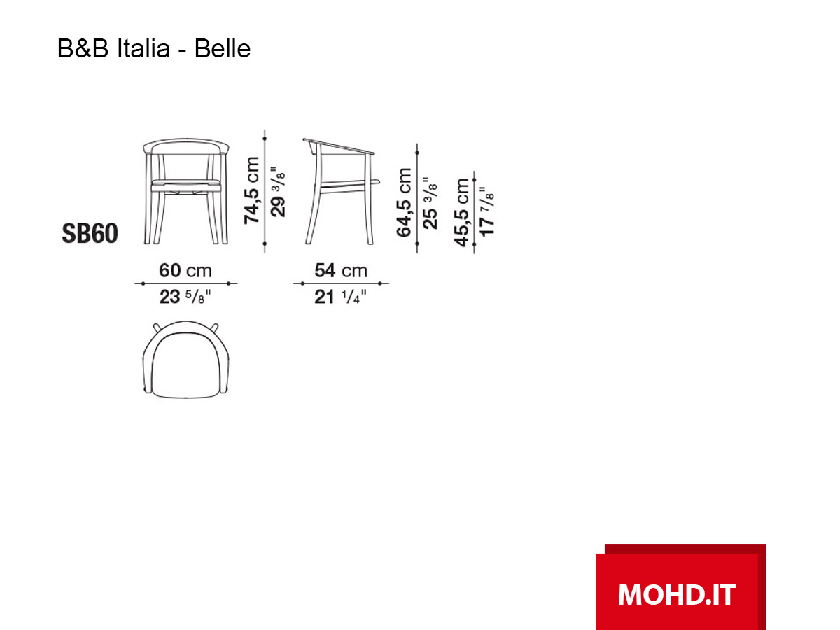B B Italia Belle Armchair