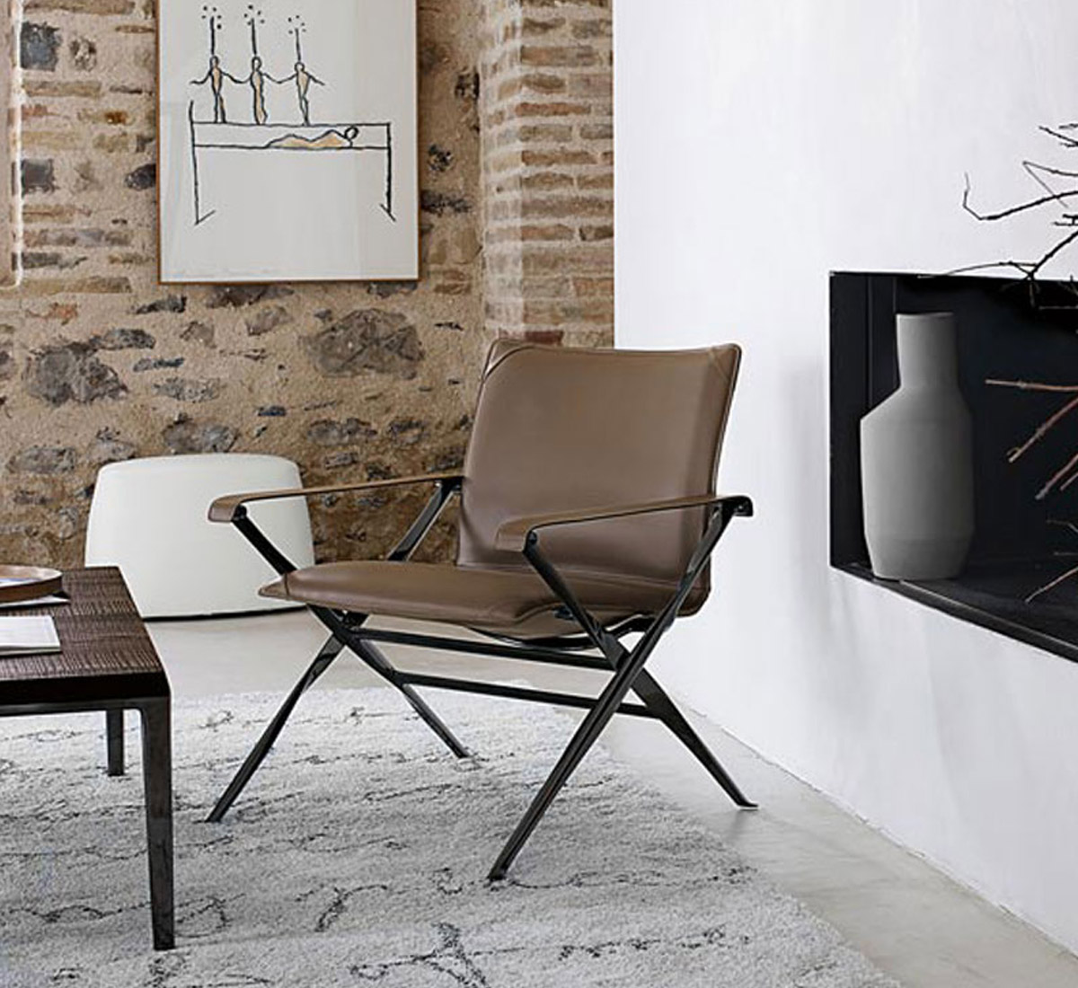 B B Italia Beverly Armchair Backrest Low