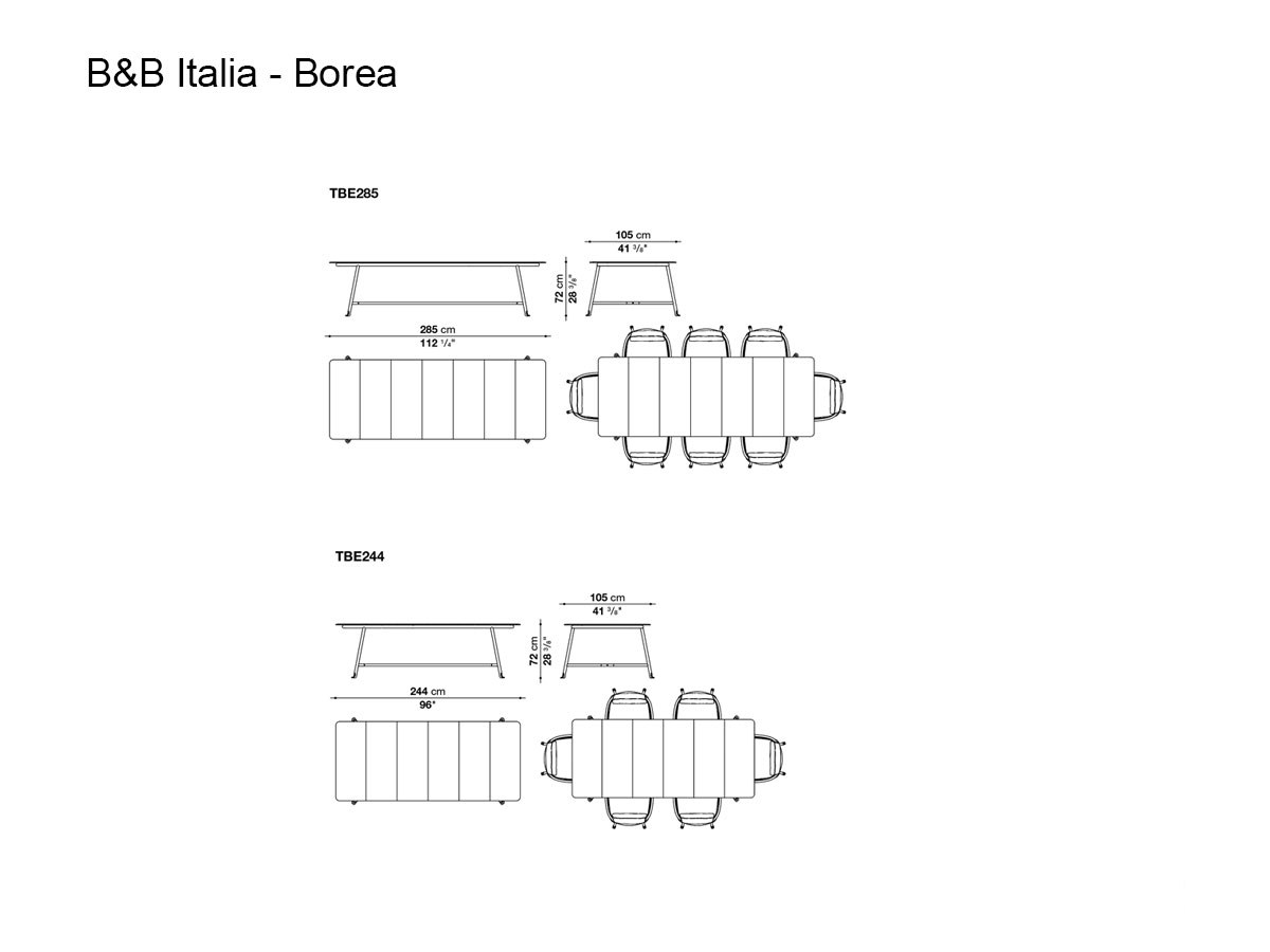 B B Italia Borea Table