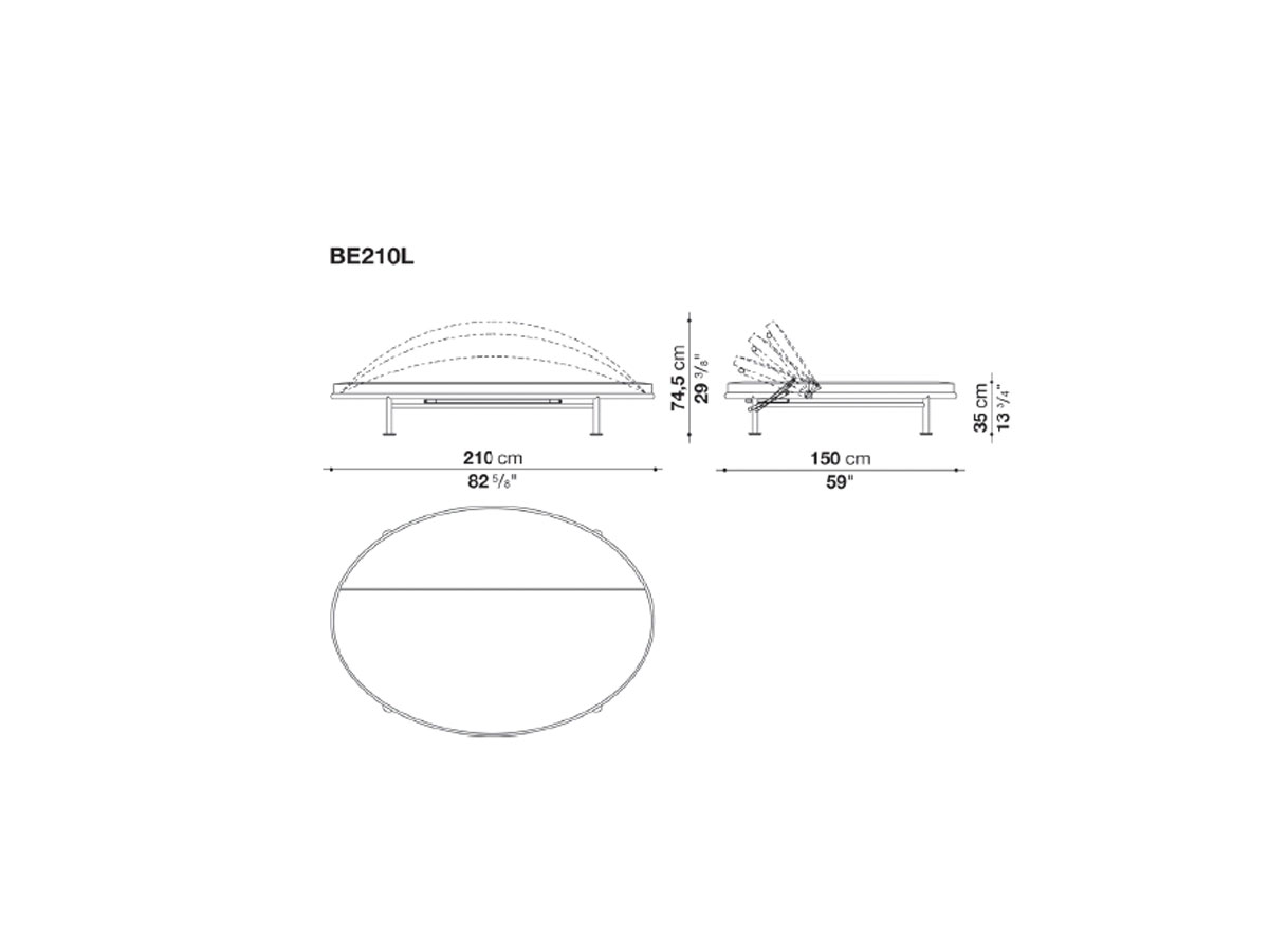 B B Italia Borea Lounge Sunbed Sofa