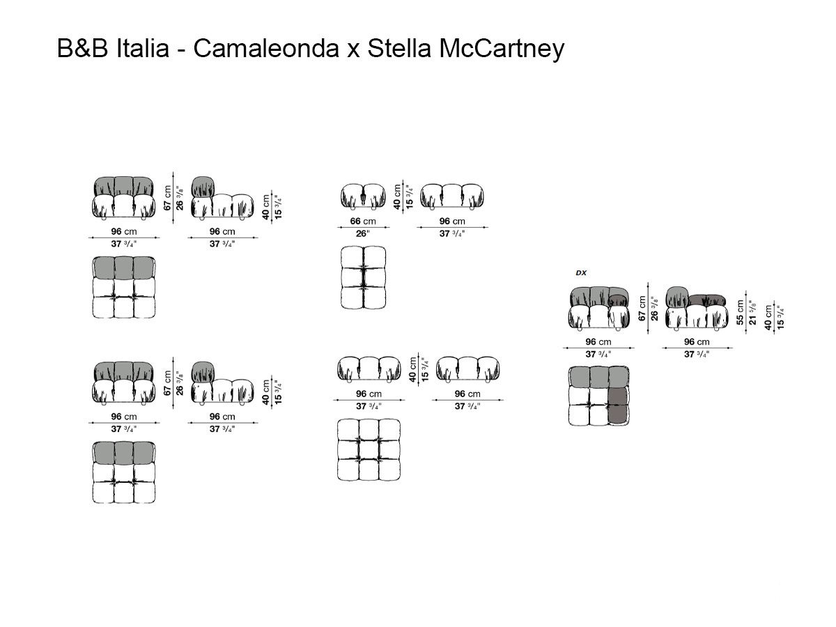 B B Italia Camaleonda Sofa Composition Stella Mccartney
