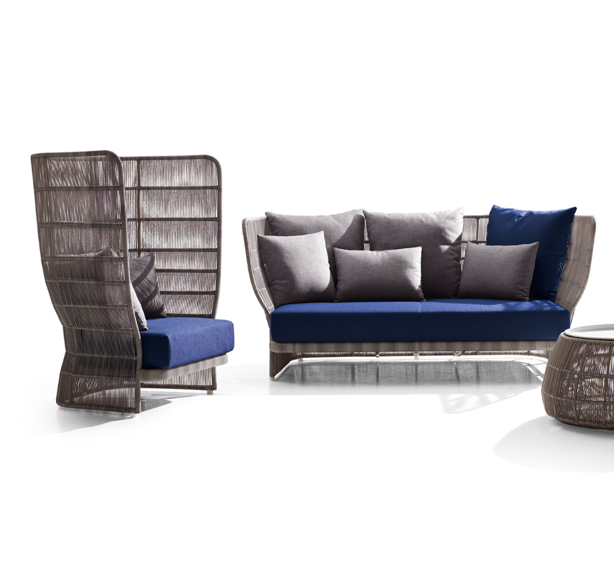 B B Italia Canasta 13 Armchair With High Back Outdoor