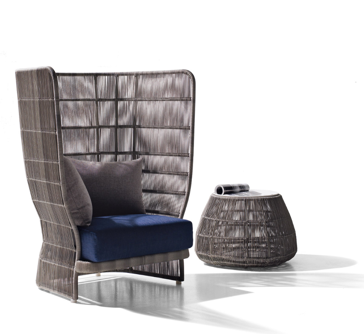 B B Italia Canasta 13 Armchair With High Back Outdoor