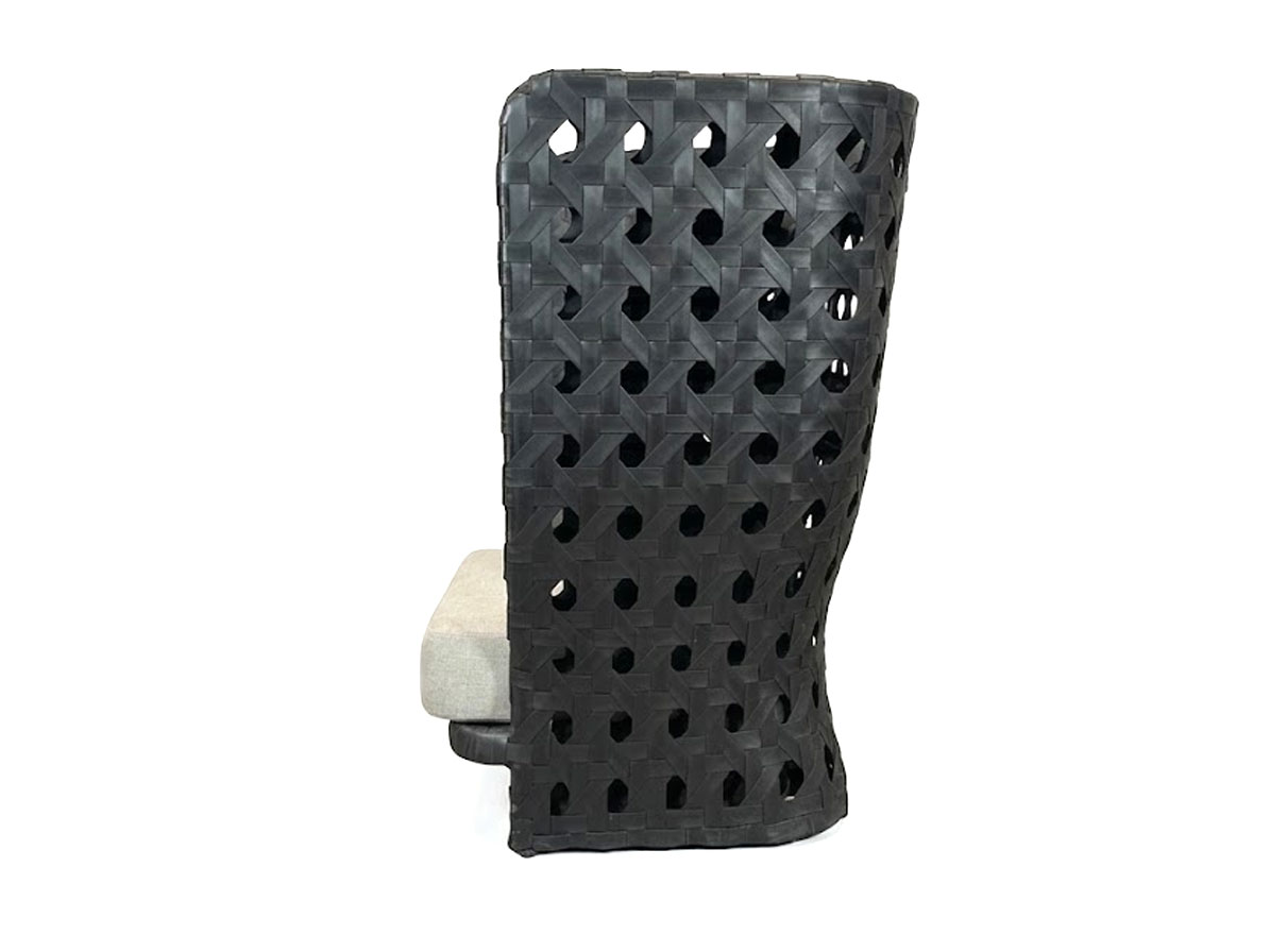 B B Italia Canasta Outdoor Armchair High Backrest Bronze Ermitage 101