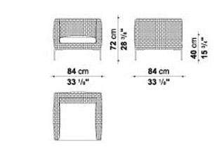 B B Italia Charles Outdoor Armchair Beb Italia