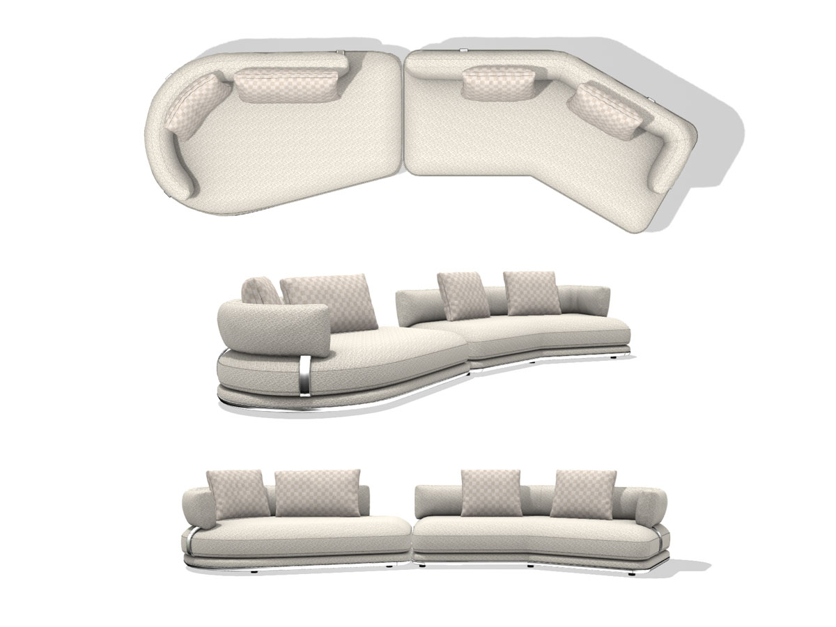B B Italia Cocun Sofa Composition Leopard 203