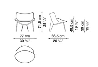 B B Italia Do Maru Small Armchair