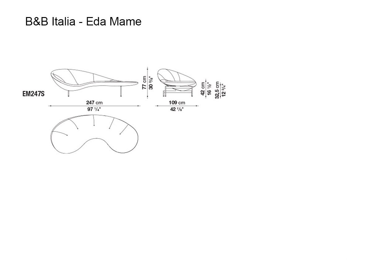 B B Italia Eda Mame Sofa