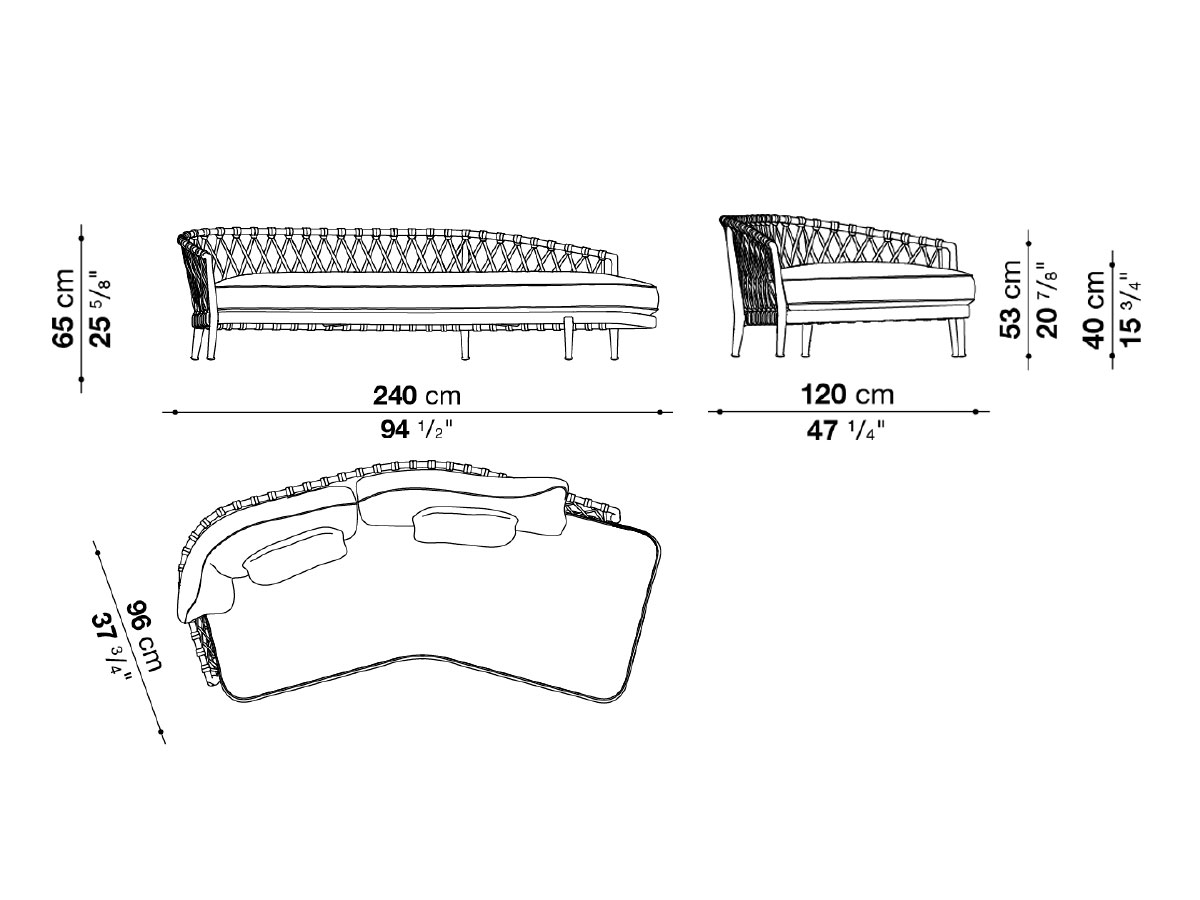 B B Italia Erica Sofa Outdoor