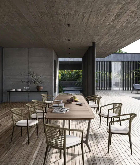 B B Italia Erica Table Rectangular Outdoor