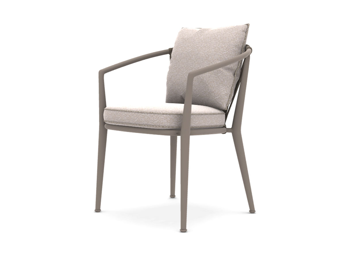B B Italia Erica Outdoor High Stackable Chair Dove Saturno Light Grey