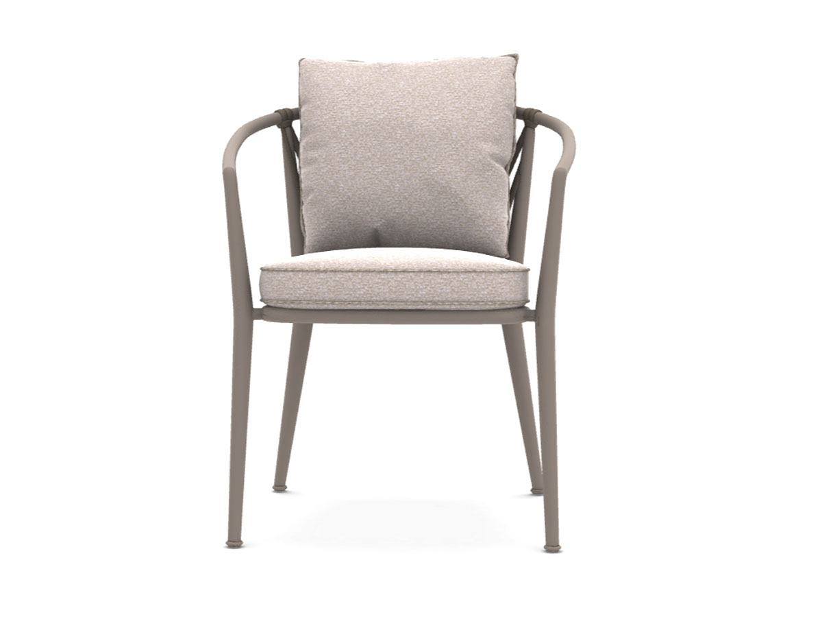 B B Italia Erica Outdoor High Stackable Chair Dove Saturno Light Grey