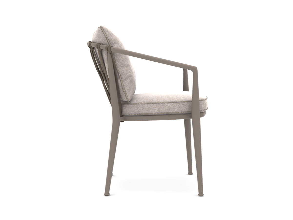 B B Italia Erica Outdoor High Stackable Chair Dove Saturno Light Grey
