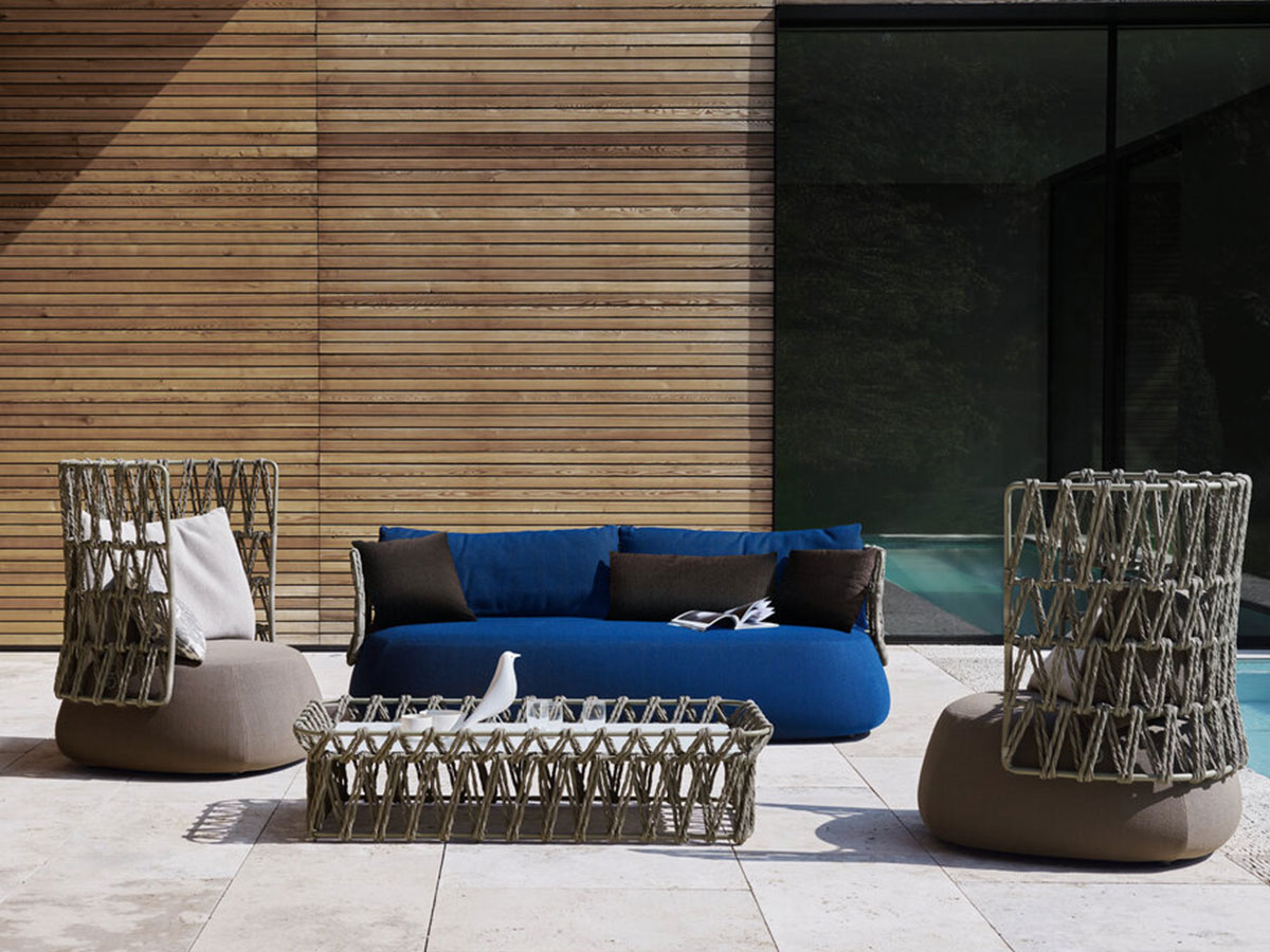 B B Italia Fat Sofa High Back Armchair Outdoor