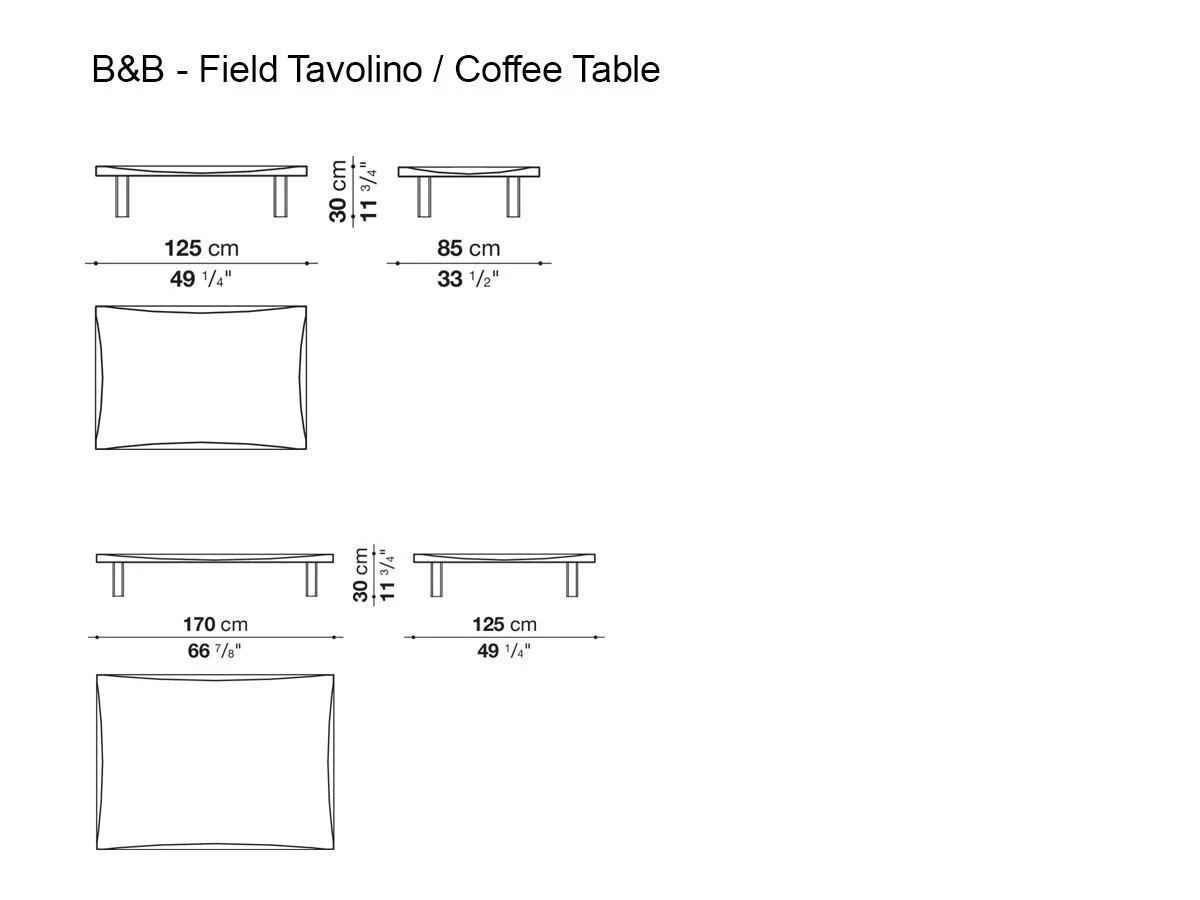 B B Italia Field Coffee Table Bb
