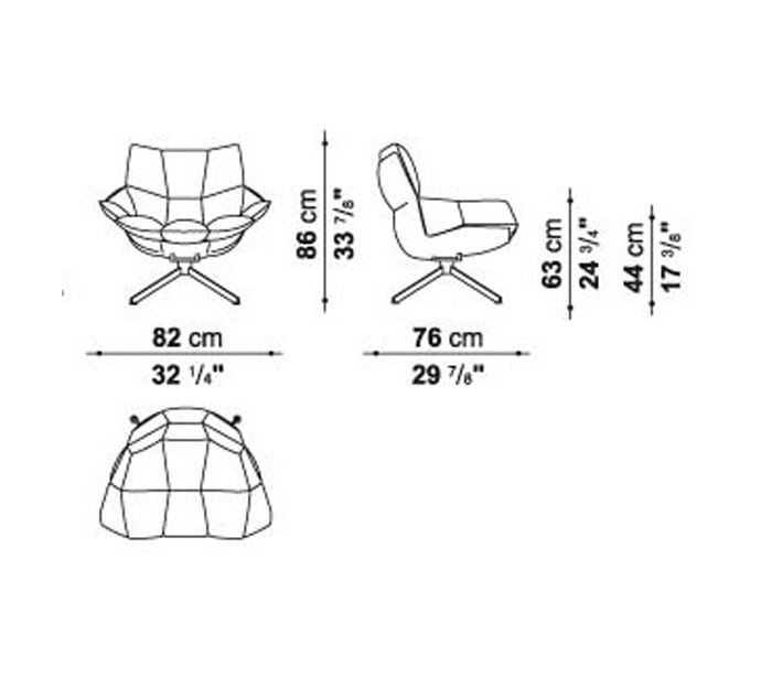B B Italia Husk Outdoor Armchair