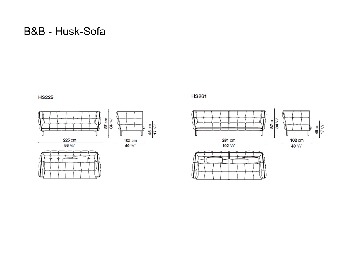 B B Italia Husk Sofa